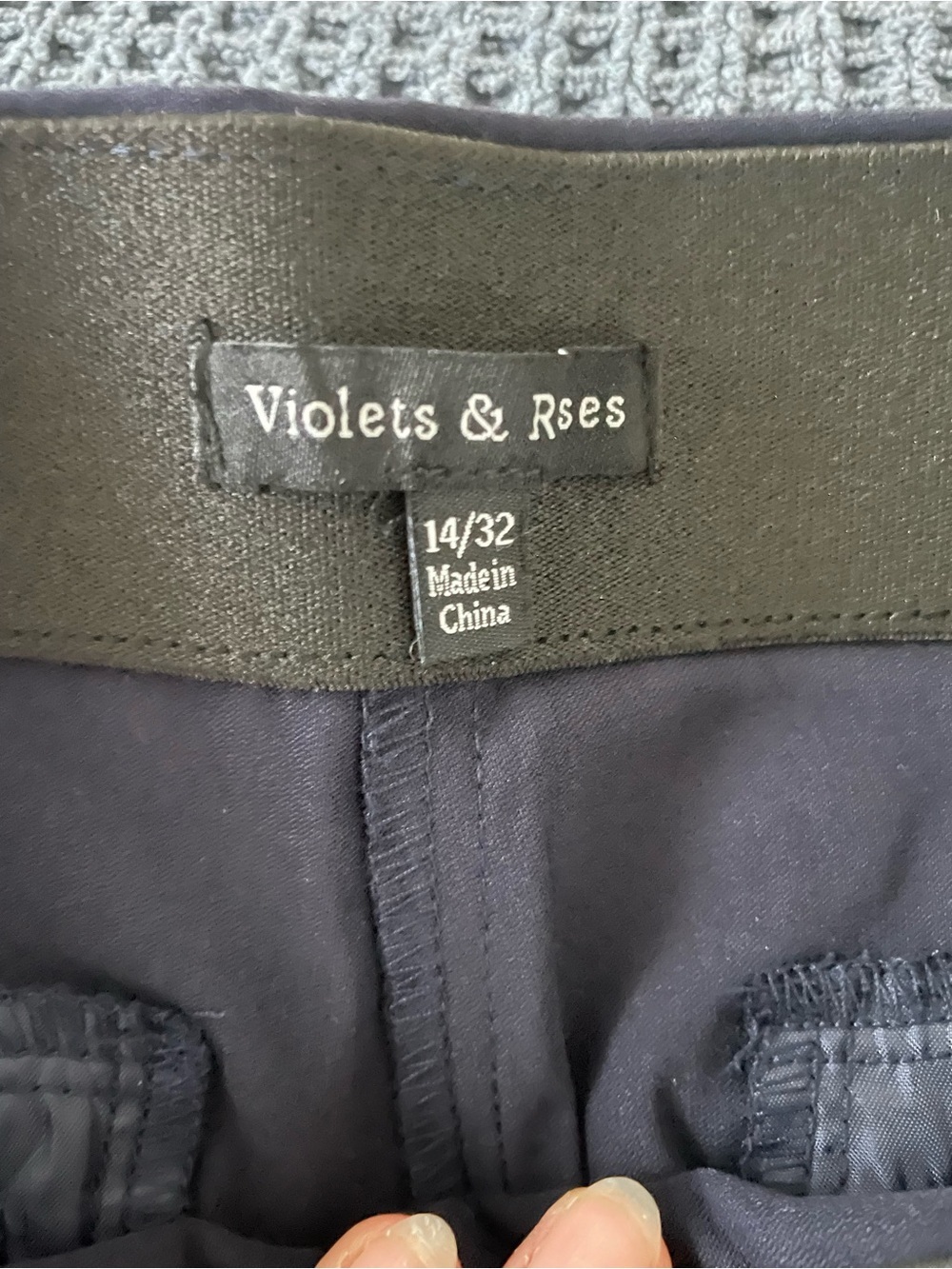 Violets & Roses | Women’s High Rise Straight Pant | Work Pants in Navy | NWT - Picture 10 of 15